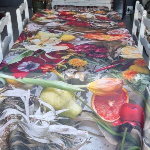 Couture tablecloth - A medley of happiness