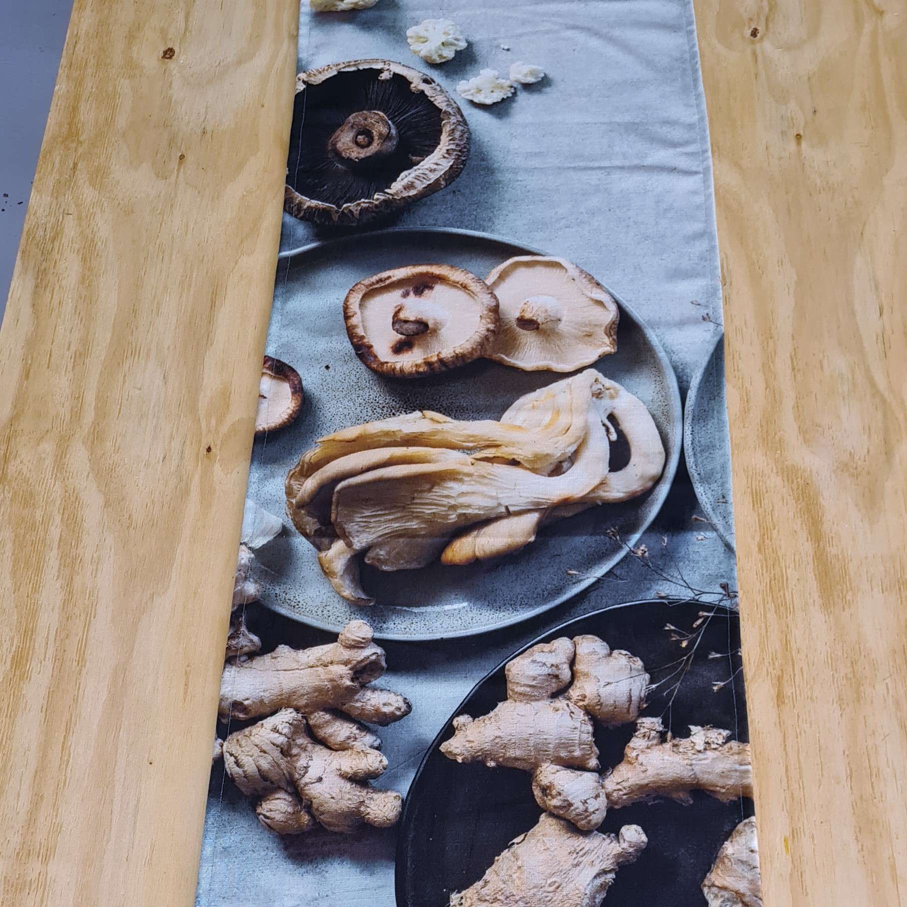 Couture table runner -the magic of mushrooms Couture table runner -the magic of mushrooms