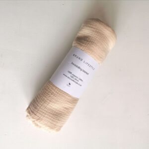 Muslin swaddling baby blanket