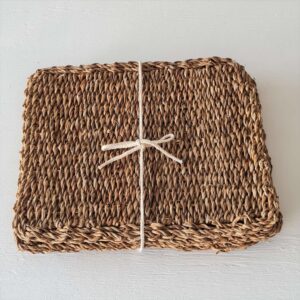 Woven seagrass placemats rectangular