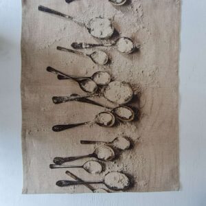 Couture tea towel - Dancing spoons