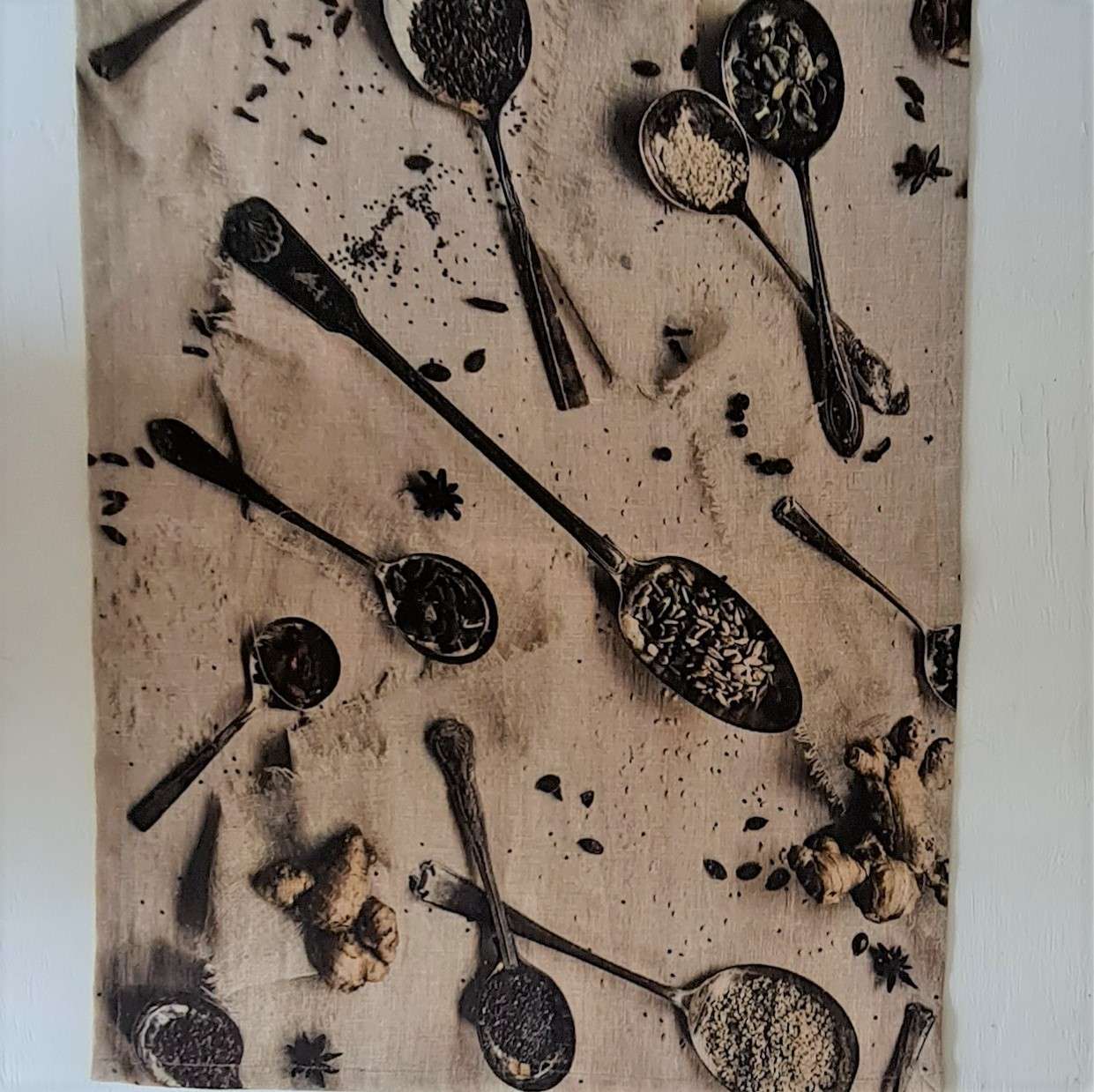 Couture tea towel - Spicy spoons Couture tea towel - Spicy spoons