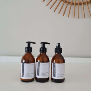 Natural hand wash, lotion, room& linen mist set