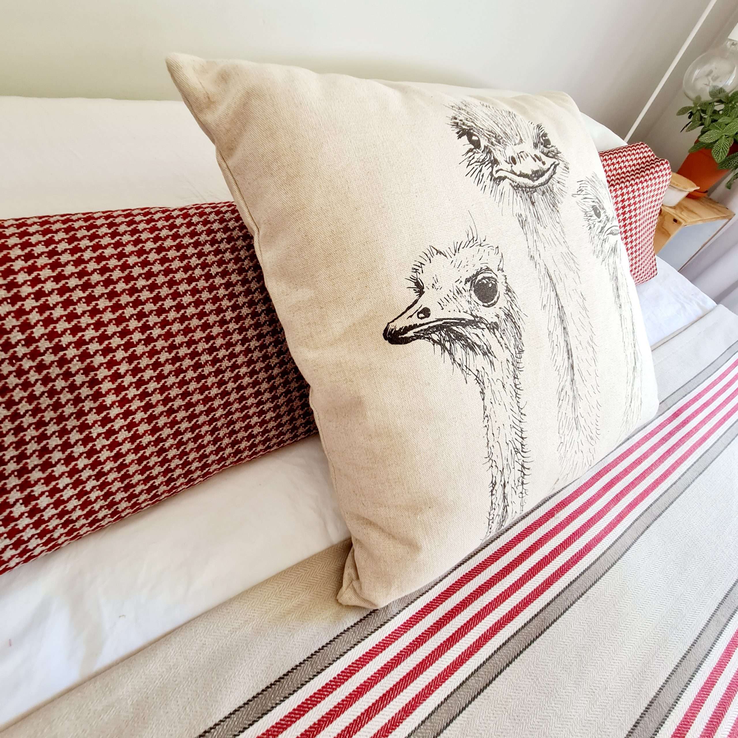 Scatter cushion - Ostriches Scatter cushion - Ostriches - Image 5
