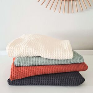 100% Cotton waffle weave towels EARTHY RANGE