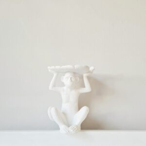 Malinda monkey - ivory white