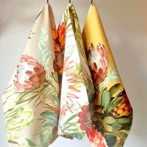 Tea towel - Protea medley set of 3