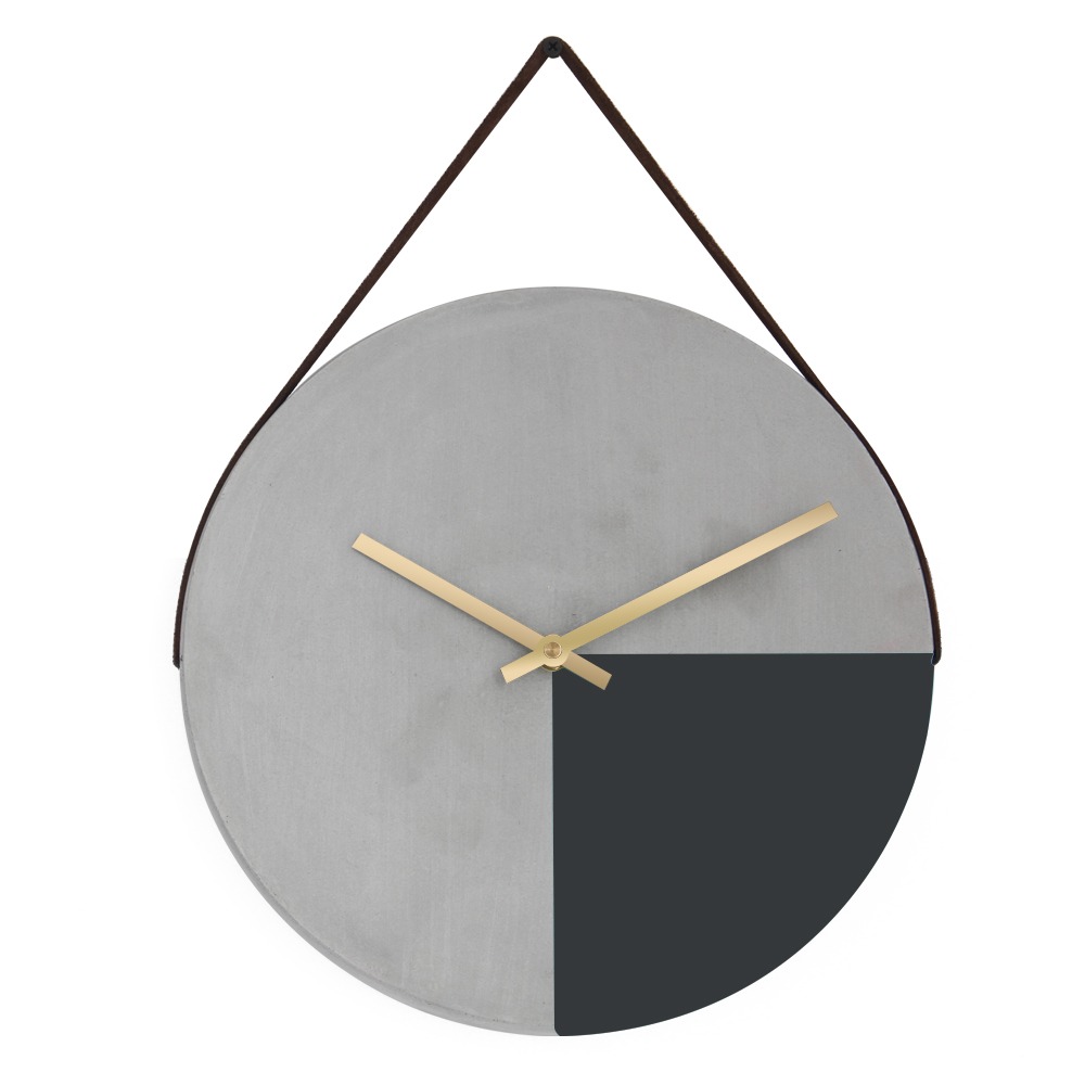 HANDCRAFTED CEMENT WALL CLOCK- VARIOUS COLOURS HANDCRAFTED CEMENT WALL CLOCK- VARIOUS COLOURS