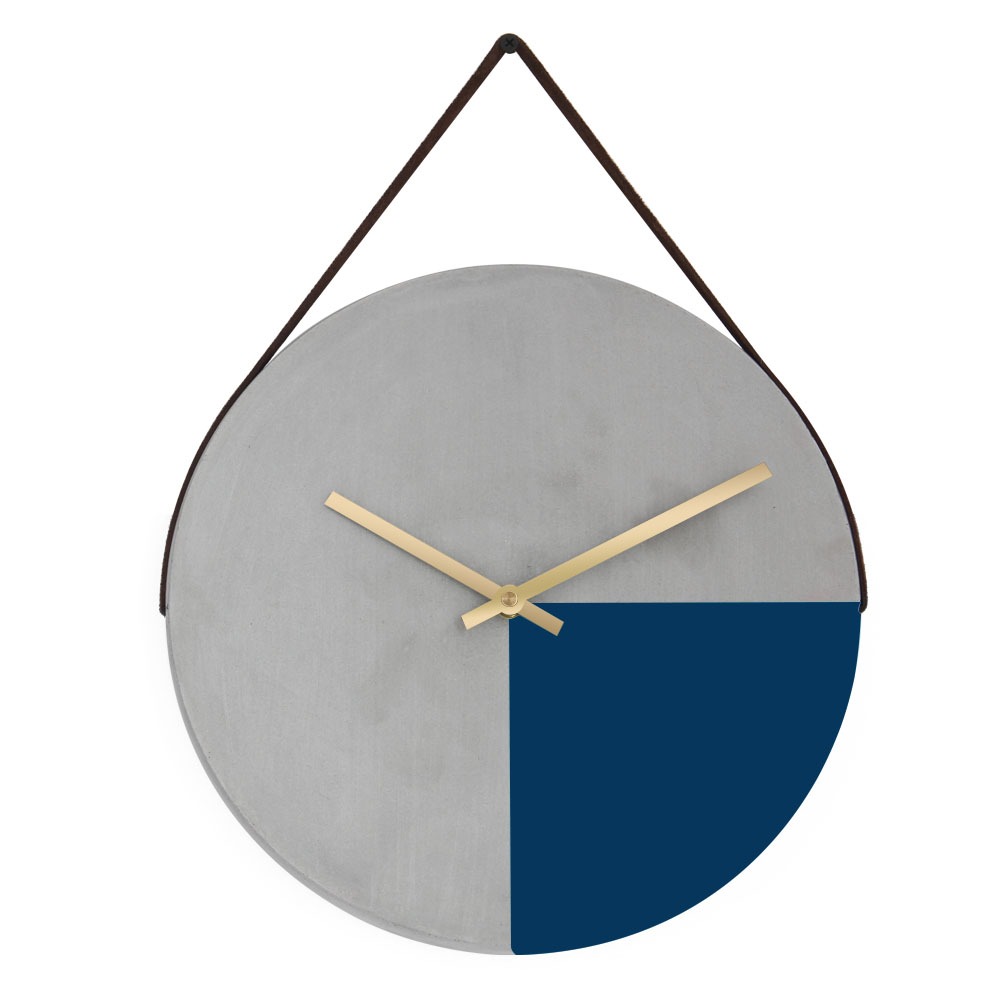 HANDCRAFTED CEMENT WALL CLOCK- VARIOUS COLOURS HANDCRAFTED CEMENT WALL CLOCK- VARIOUS COLOURS - Image 3