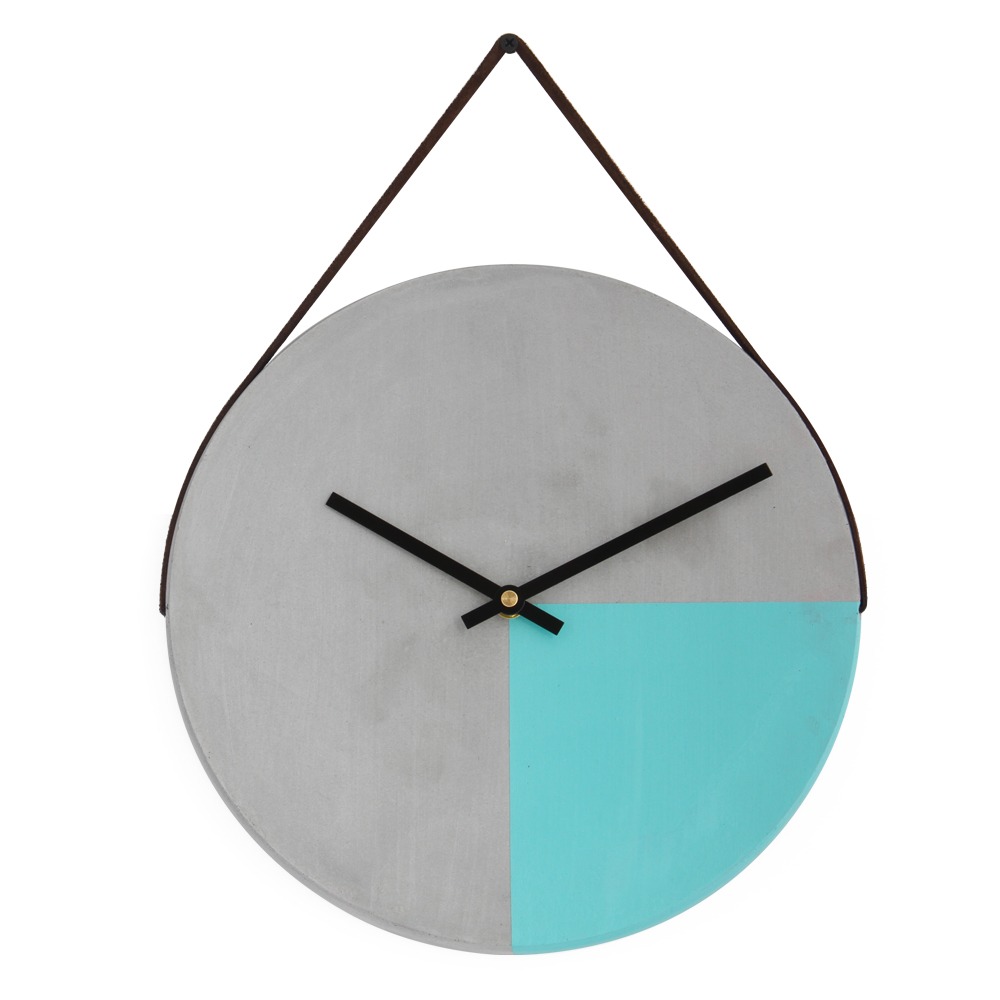 HANDCRAFTED CEMENT WALL CLOCK- VARIOUS COLOURS HANDCRAFTED CEMENT WALL CLOCK- VARIOUS COLOURS - Image 5