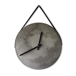 HANDCRAFTED CEMENT WALL CLOCK - various colours