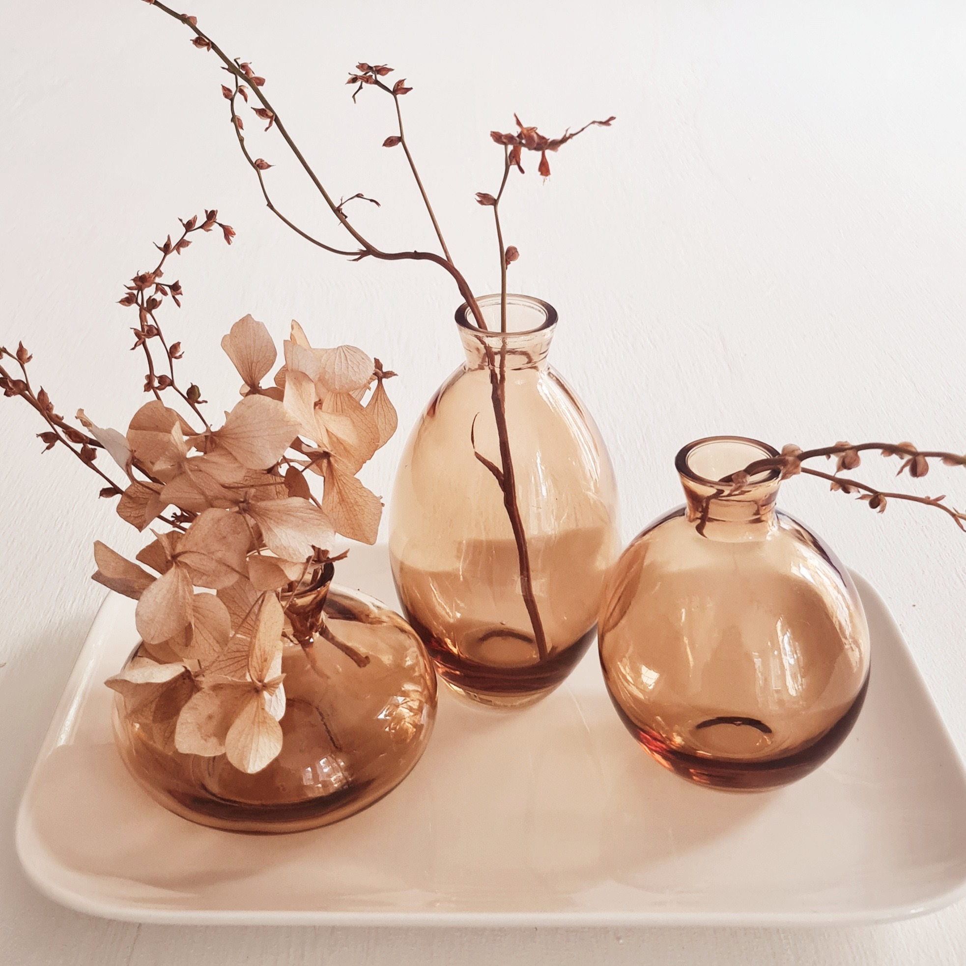 Amber bud vase set of 3 Amber bud vase set of 3 - Image 3