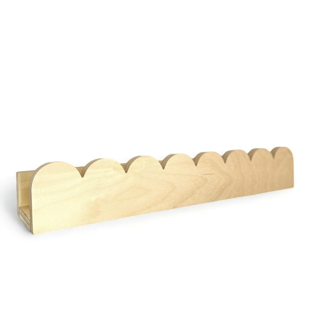 Two way scallop shelf - Birch wood Two way scallop shelf - Birch wood - Image 3