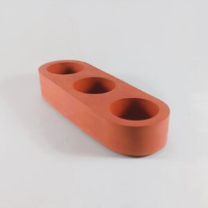 Eco resin triple tea light holder
