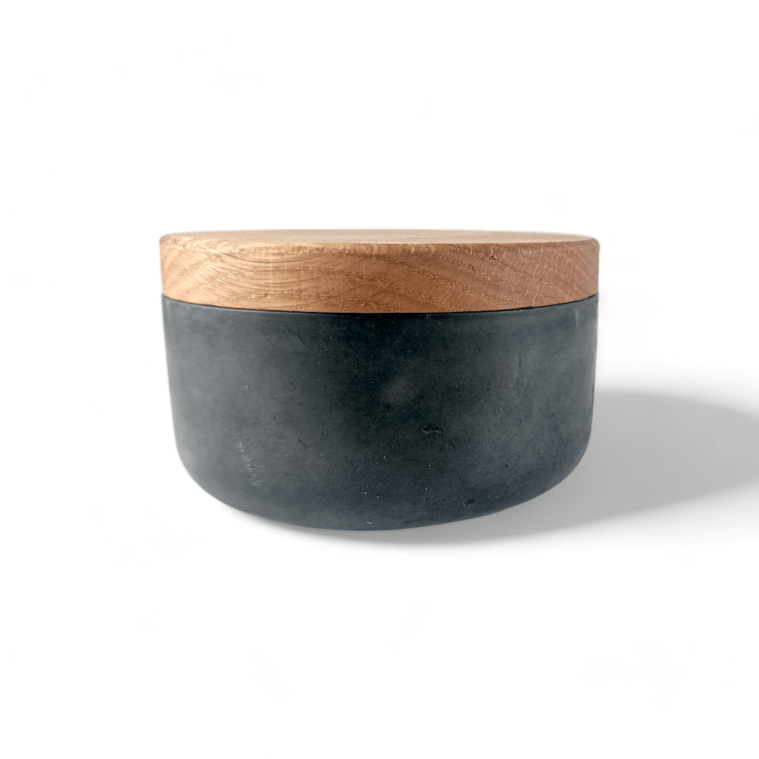 Modern Eco-Resin Bowl with Oak Wooden Lid Modern Eco-Resin Bowl with Oak Wooden Lid - Image 5