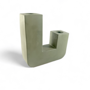 Eco resin U-shaped candle stick
