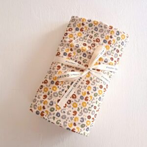 Doodles muslin swaddle blanket - earthy