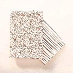 Birds & stripes baby swaddle blanket set