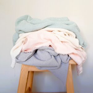 Cotton Waffle weave baby & toddler blanket - Various colours