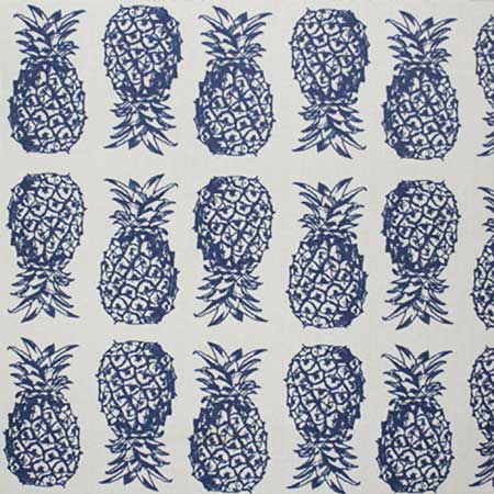pineapples screen printed fabric - per metre pineapples screen printed fabric - per metre - Image 2