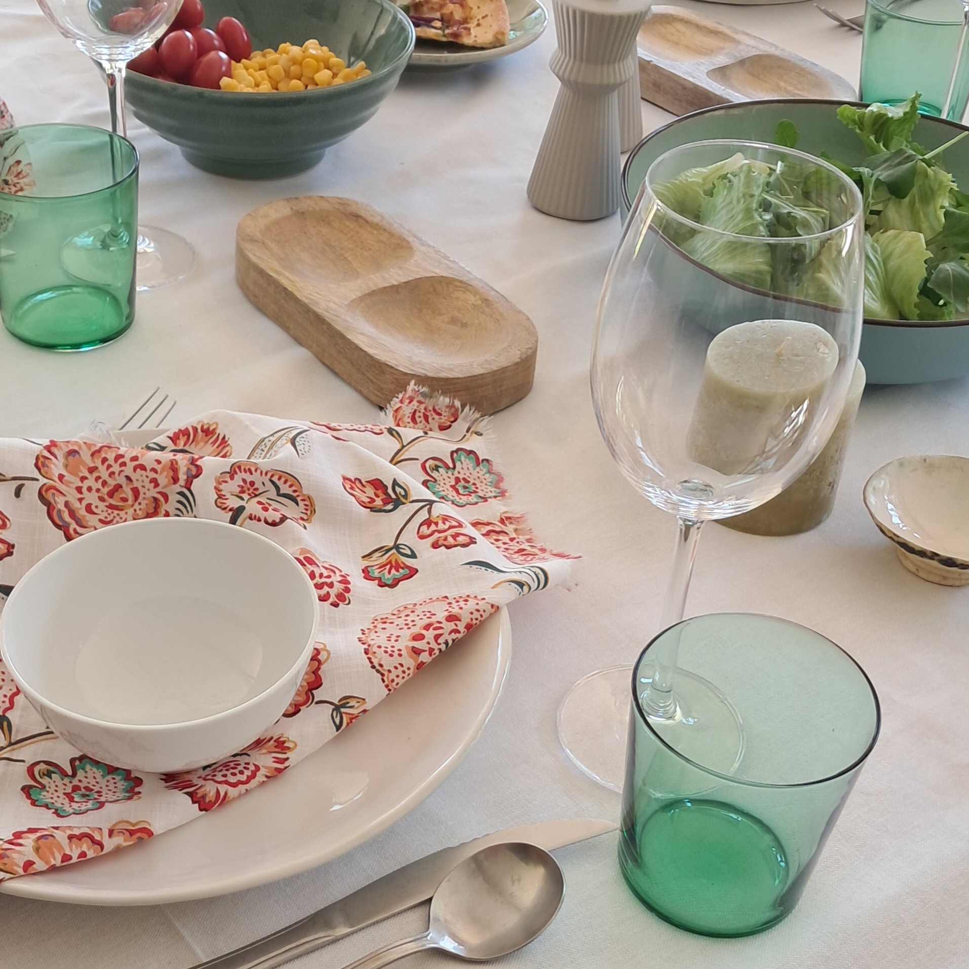 Cotton serviettes - alfresco bright floral Cotton serviettes - alfresco bright floral - Image 7