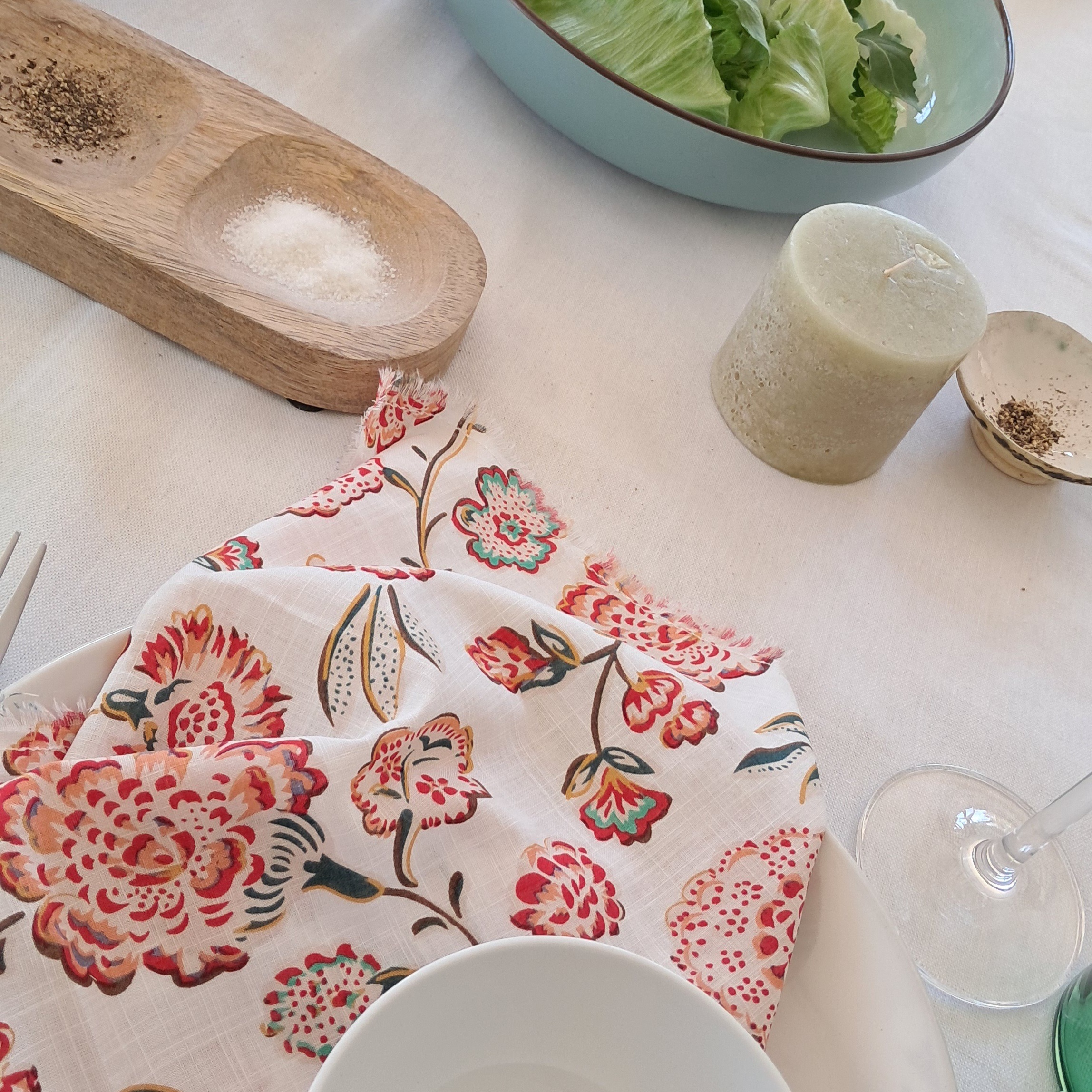 Cotton serviettes - alfresco bright floral Cotton serviettes - alfresco bright floral - Image 6