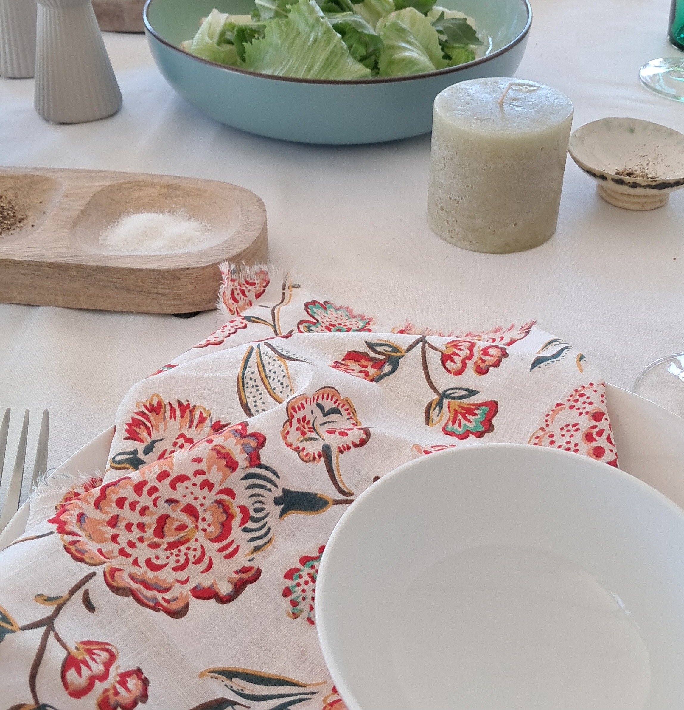 Cotton serviettes - alfresco bright floral Cotton serviettes - alfresco bright floral - Image 4