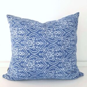 Blue Greek isles scatter cushion
